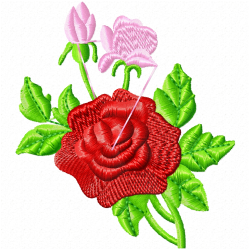 Flowers Embroidery Design 4 Flowers Embroidery Design 4